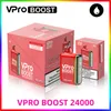 VPRO 부스트 12000 VPRO 부스트 24000 대형 화면 디스플레이 듀얼 메쉬 코일 조절 가능한 공기 흐름 정상 모드 24K 부스트 모드 12k Bang 15000 Bang Box