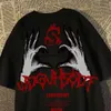 T-shirty męskie 2023 NOWA GOTHIC BONE Ręka Druku