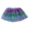 Heta barn tutu kjolar flickor 3-8 år barn kläder flickor tyll party spets kjol söt baby stjärna glitter dans fluffy tutus klänning