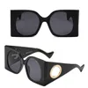 Designer Solglasögon Letter G Stora Frame Sun Glasses Brand UV400 Generösa linser Egyar For Man Woman Outdoor OH958