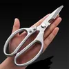 Kitchen Scissors Stainless Steel 4th Generation Multi Function Utility Heavy Duty Food Grade Shears Ultra Sharp for Meat Fish BBQ MHY051