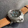 Panerais Watch Luminor Luminous Luxury Seagull Super Diving Movement hela automatiska mekaniska mens simning Sapphire Leather i3ul