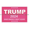 Banner Flags New Trump 2024 Make America Great Again Flag 3X5Ft Campaign Party Speech Activity Banner Drop Delivery Home Garden Festiv Dhf5P