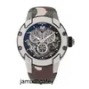 RM Watch Mens 손목 시계 Moissanite Wristwatch Richardemille Mens 시리즈 RM031 PT950 MANUAL MEAKICAL MENS WAWT 제한 10 조각으로 제한됩니다.