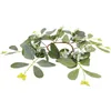 Decorative Flowers Artificial Greenery Wreath Ring Dining Table Fake Simulation Holder