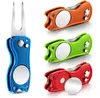 H9241 Foldable Golfs Divot Tool Magnetic Golf Button Tools Golf Ball Marker 10 Colors1770463