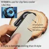 Other Cell Phone Accessories 2023 Cooler Plate Radiator Magnetic Radiating Sticker for Game Cooling Fans Heat Sink For IPhone/Samsung/ 240223