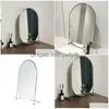 Specchi Specchio per trucco Specchio da parete Design per il bagno Scrivania in piedi Parrucchiere coreano Ovale Miroir Decorazione murale per la casa 230609 Consegna di goccia Dhg3R