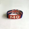 Bracelets ABL049,Customize Marathon Game Osako Kenya Flag Miyuki Seed Beads Handmade Elastic Hemp Woven Hippy Men Women Running Bracelets