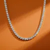 Xishuo Hoge Kwaliteit Goedkope Iced Out 2.5mm 3mm 4mm 5mm Messing Strass Tennis Chain ketting voor Mannen en Vrouwen