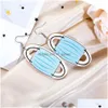 Dangle & Chandelier New Designer Fashion Pu Leather Earrings For Women Toilet Paper Mask Print Dangle Drop Creative Persona Dhgarden Dhtnk