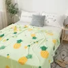 ananas högkvalitativ förtjockad plysch sängäcke filt 200x230 cm hög densitet supermjuk flanell filt för bäddsoffbilen 2011319u