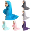 Vêtements ethniques 1pc Écharpe coton modale Long Malaysia Rhingestone Head Craquins Femmes Muslim Arabe Hijab Headwrap châles STODES