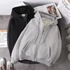 Men's Hoodies Men Thick Fleece Hooded Sweatshirt Zip-Up Pullover Sweater Thermal Shirt Jacket Casual Harajuku Streetwear Male Clothes