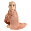 Vêtements ethniques 1pc Écharpe coton modale Long Malaysia Rhingestone Head Craquins Femmes Muslim Arabe Hijab Headwrap châles STODES
