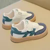 Children Shoes 2024 Spring Autumn New Kids Sneakers PU+ Matching Color Boys Sports Shoes Lightweight Non-slip Casual Shoes for Girls Soft Soled Baby Walking Shoes