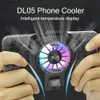 Other Cell Phone Accessories Universal Mobile Phone Cooler Cooling Fan Radiator For PUBG Cool Heat Sink Game Pad RGB Light Phone Cooling Fan DL05 DL06 FL05 240222