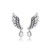 Boucles d'oreilles boucles d'oreilles pour les femmes qui pendaient des boucles d'oreilles à ailes ange