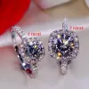 Ringar Aetey Moissanite Diamond Square Ring D Color 1CT 2CT Real 925 Sterling Silver For Women Wedding Fine Jewelry RI018