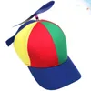 Hair Accessories Cotton Hats For Men Propeller Helicopter Unstructured Baseball Cap Detachable Rainbow Hat Outdoor Summer