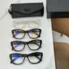 Sunglasses Designer glasses frame of the same style black polygonal board plain blue light flat mirror for women IQYB