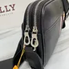 Ko läder Trainspotting Messenger Men's Crossbody Bag designer väska handväska kuvertpåse lyx läder handväska korskroppskoppling på handväskor bally 26 cm