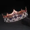 Takı Kraliyet Taçları Kraliçe Kral Pageant Prom Tiara Diadem Vintage Erkekler Taç Baş Mücevher Aksesuarları Saç Süslemeleri