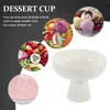 Dijkartikelen Sets Ice Cream Bowl Ceramic Dessert Noordse stijl Salad beker Serveer fruitpuddingbommen