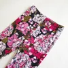 Byxor tjej kläder blommor byxa barn leggings höst baby flickor smala blomma ben