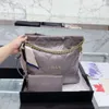 Designer canaliza sacos novos lazer a óleo de cera de couro 22 bolsa de couro de lixo bolsa de diamante bolsa de compras moeda de ouro crossbody saco saco feminino