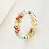 Cluster Rings Bettyue Modern Style Fashion Party Classic Circle Shape Design Ring With Colorful Zircoina Decoraion For Female Fancy Gift