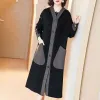 زر أزياء الخندق المغطى بزراعة الجيوب المخلوقة AllMatch Coats Women Clothing 2023 Autumn Autumn New Legh Sental Tops Loose Congute Trench