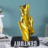 Colares resina escultura decoração de casa nórdica figura estátua joias de brecha brincos de colar de suporte de decoração de decoração artesanato artesanato