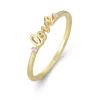 Pierścienie uwielbiają słowa luksusowy złoty złoty srebrny pierścionek high biżuteria moda romans romantyczny