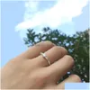 Cluster Rings High Quatity Six Prong Setting Crystal Zircon Ring Sweet Agagement Rings for Women Fashion Wedding Jewelry M DHGARDEN DHD15