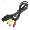 Câbles 1.8m 6FT AV TV RCA câble de cordon vidéo pour cube de jeu/pour SNES GameCube/pour Nintendo pour N64 64 câble de jeu 100 pièces/lot