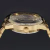 Winner Men's Watch Top Brand Luxury Automatic Skeleton Gold Factory Company Stainless Steel Bracelet Wristwatch Wrg8003m4g1 J324c