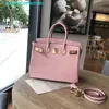 Totes BK Sac à main en cuir véritable Litchi Grain Cuir véritable Platine Couche supérieure Cuir de vachette Grande capacité Sac pour femme Sac à bandoulière à la mode Dames avec logo hb5E