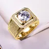 Rings 1/2/3/5/10 Carat D Color Moissanite Gold Rings for Men Women Moissanita Sparkle Lab Diamond S925 Silver Man Ring Fine Jewelry