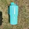 Holografik Glitter 20oz Parlayan Yalıtım Yalıtımlı Tumbler Cup Su Şişesi Çocuk Seyahat Su Şişesi Sap ve Saman Özelleştirilmiş Hediyeler için
