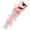 Kwiaty dekoracyjne 1PC Graduation Bear Bouquet Prezenta