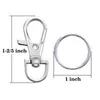 Keychains 30 Pieces Of Metal Rotating Chain Hook And Open Keyring Keychain For DIY Production