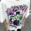 HELLSTAR T-shirts grenouille Drift Streetwear Quality Hip Hop Graffiti imprimé en vrac surdimension