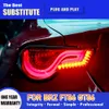 Para toyota gt86 brz ft86 led luz traseira 13-19 freio reverso estacionamento luzes de corrida streamer indicador de sinal de volta luzes traseiras