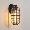 Lampa ścienna na zewnątrz wodoodporne amerykańskie korytarz retro balkon lekki europejski ogród deszczowy e27 oświetlenie