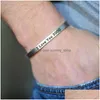 Armreif Ich liebe dich 3000 Manschettenarmband Paar Hohe Qualität Gravierte Hündinnen Armbänder Schmuck Freund Geschenke Q0719 Drop Lieferung Dhovn