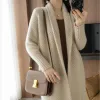 Cardigans de malha cardigan solto outono inverno roupas femininas manga longa cor sólida casaco espessura quente femme camisola de malha outwear