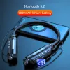 Kulaklıklar TWS Draadzoze Bluetooth 5.2 Oortelefoon Magnetische Nekband Hoofdtelefoon Ipx5 Waterdichte Sport Run