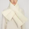 Scarves Withered Nordic Minimalist Style Down Scarf Women Fashionable Ladies Retro Warm Winter