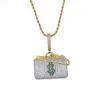 Pendentif personnalisé Vvs glacé Moissanite 3d, Style Hip Hop, diamant en argent pour m